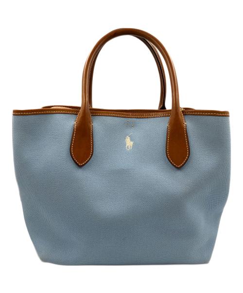 POLO RALPH LAUREN（ポロ・ラルフローレン）POLO RALPH LAUREN (ポロ・ラルフローレン) 2WAYトートバッグ スカイブルーの古着・服飾アイテム
