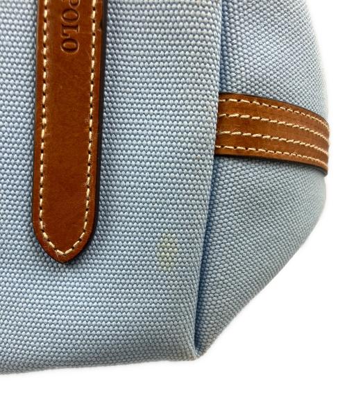 POLO RALPH LAUREN（ポロ・ラルフローレン）POLO RALPH LAUREN (ポロ・ラルフローレン) 2WAYトートバッグ スカイブルーの古着・服飾アイテム