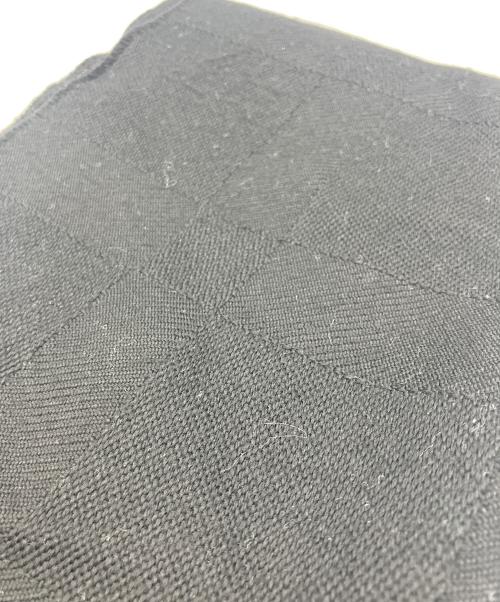 BLACK LABEL CRESTBRIDGE（ブラックレーベル クレストブリッジ）BLACK LABEL CRESTBRIDGE (ブラックレーベル クレストブリッジ) ウールマフラー ブラックの古着・服飾アイテム