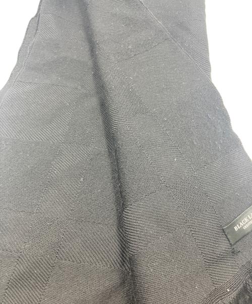 BLACK LABEL CRESTBRIDGE（ブラックレーベル クレストブリッジ）BLACK LABEL CRESTBRIDGE (ブラックレーベル クレストブリッジ) ウールマフラー ブラックの古着・服飾アイテム