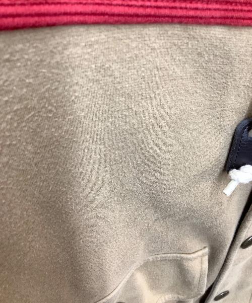 BURBERRY BLACK LABEL（バーバリーブラックレーベル）BURBERRY BLACK LABEL (バーバリーブラックレーベル) フーデッドジャケット レッド×ベージュ サイズ:2の古着・服飾アイテム