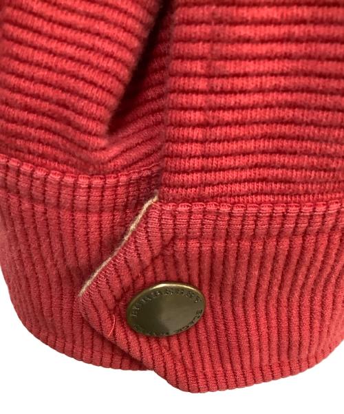 BURBERRY BLACK LABEL（バーバリーブラックレーベル）BURBERRY BLACK LABEL (バーバリーブラックレーベル) フーデッドジャケット レッド×ベージュ サイズ:2の古着・服飾アイテム