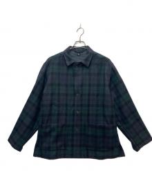KAPTAIN SUNSHINE（キャプテンサンシャイン）の古着「カバーオールシャツジャケット」｜ネイビー×グリーン
