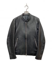 LIDnM（リドム）の古着「シングルライダースジャケット」｜ブラック