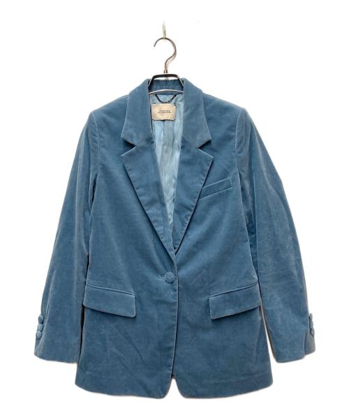 DOROTHEE SCHUMACHER（ドロシーシューマッハ）DOROTHEE SCHUMACHER (ドロシーシューマッハ) ベロアジャケット スカイブルー サイズ:SIZE 1の古着・服飾アイテム