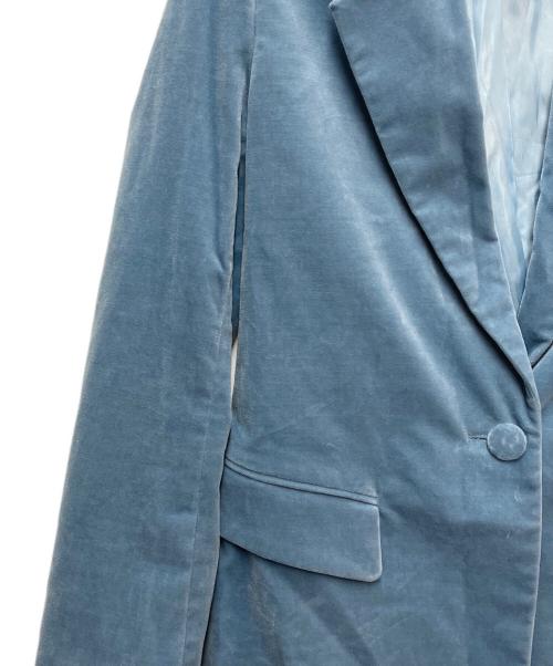 DOROTHEE SCHUMACHER（ドロシーシューマッハ）DOROTHEE SCHUMACHER (ドロシーシューマッハ) ベロアジャケット スカイブルー サイズ:SIZE 1の古着・服飾アイテム