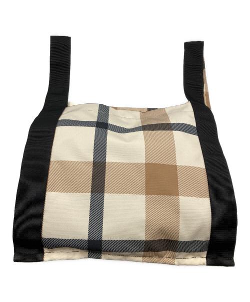 CRESTBRIDGE（クレストブリッジ）CRESTBRIDGE (クレストブリッジ) トートバッグ ブラック×ベージュ 未使用品の古着・服飾アイテム