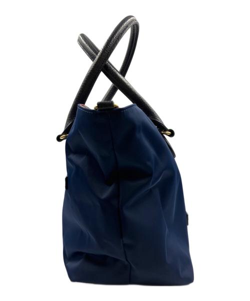 BLUE LABEL CRESTBRIDGE（ブルーレーベルクレストブリッジ）BLUE LABEL CRESTBRIDGE (ブルーレーベルクレストブリッジ) トートバッグ ブルーの古着・服飾アイテム