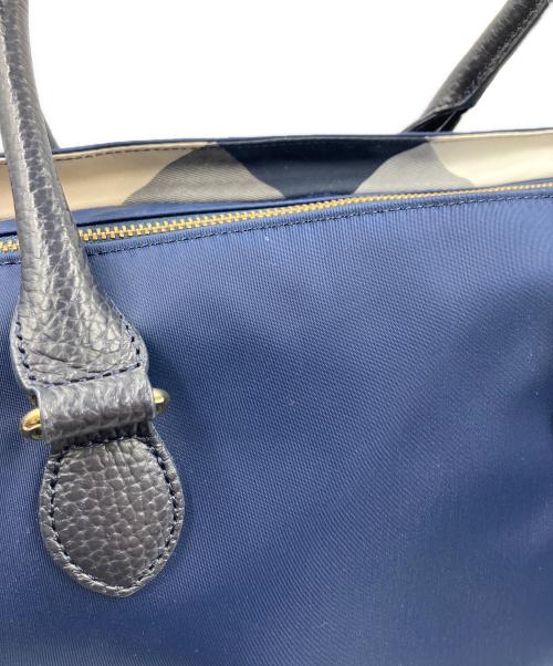 BLUE LABEL CRESTBRIDGE（ブルーレーベルクレストブリッジ）BLUE LABEL CRESTBRIDGE (ブルーレーベルクレストブリッジ) トートバッグ ブルーの古着・服飾アイテム