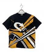 BLACK COMME des GARCONSブラックコムデギャルソン）の古着「プリントTシャツ」｜ブラック×イエロー