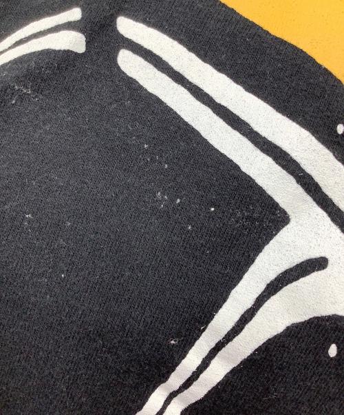 BLACK COMME des GARCONS（ブラックコムデギャルソン）BLACK COMME des GARCONS (ブラックコムデギャルソン) プリントTシャツ ブラック×イエロー サイズ:XLの古着・服飾アイテム