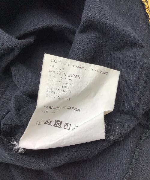 BLACK COMME des GARCONS（ブラックコムデギャルソン）BLACK COMME des GARCONS (ブラックコムデギャルソン) プリントTシャツ ブラック×イエロー サイズ:XLの古着・服飾アイテム