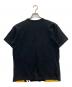 BLACK COMME des GARCONS (ブラックコムデギャルソン) プリントTシャツ ブラック×イエロー サイズ:XL：6000円