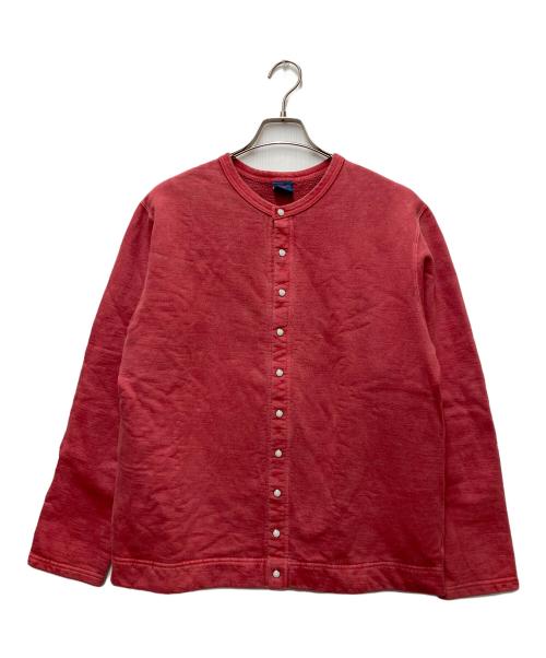 good on（グッドオン）good on (グッドオン) スウェットカーディガン ピンク サイズ:Mの古着・服飾アイテム