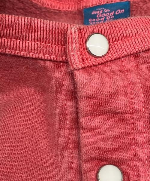good on（グッドオン）good on (グッドオン) スウェットカーディガン ピンク サイズ:Mの古着・服飾アイテム