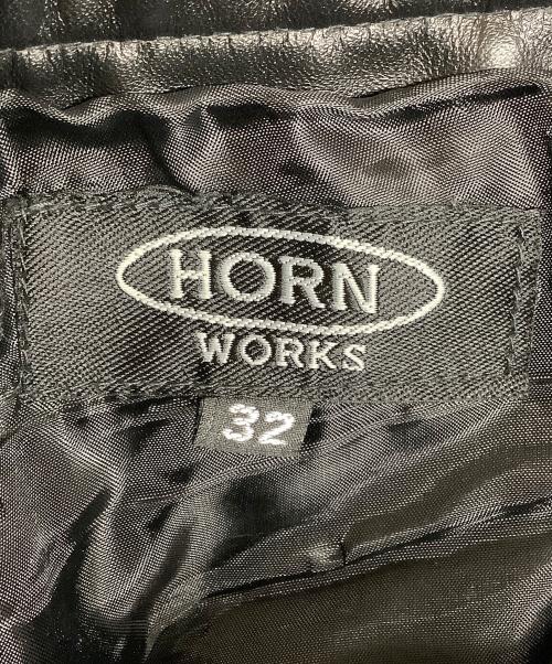 HORN WORKS（ホーンワークス）HORN WORKS (ホーンワークス) レザーパンツ ブラック サイズ:30-31の古着・服飾アイテム