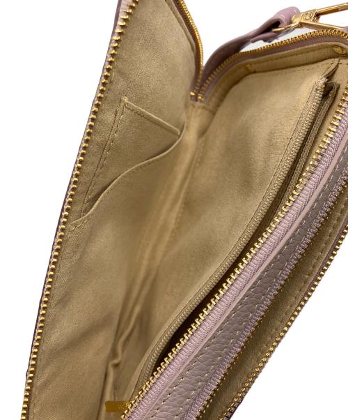 ATAO（アタオ）ATAO (アタオ) ショルダーウォレット ホワイト×パープルの古着・服飾アイテム