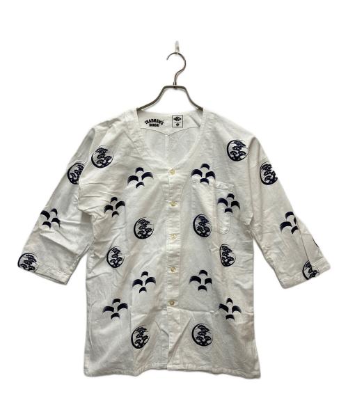 WAX（ワックス）WAX (ワックス) 長袖シャツ ホワイト サイズ:SIZE Mの古着・服飾アイテム