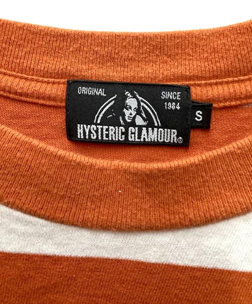 Hysteric Glamour（ヒステリックグラマー）Hysteric Glamour (ヒステリックグラマー) 半袖カットソー オレンジ サイズ:34の古着・服飾アイテム