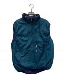 Patagonia（パタゴニア）の古着「中綿ベスト」｜グリーン×パープル