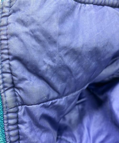 Patagonia（パタゴニア）Patagonia (パタゴニア) 中綿ベスト グリーン×パープル サイズ:38の古着・服飾アイテム