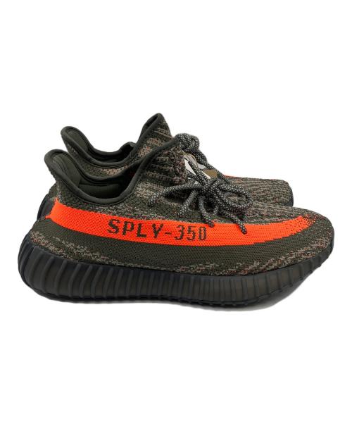 adidas（アディダス）adidas (アディダス) スニーカー　YEEZY BOOST350V2（イージーブースト350V2） オリーブ×オレンジ サイズ:10.5 未使用品の古着・服飾アイテム