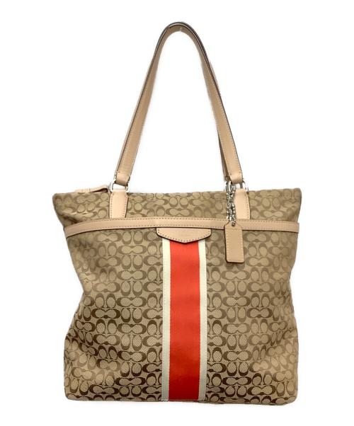 COACH（コーチ）COACH (コーチ) トートバッグ ベージュの古着・服飾アイテム