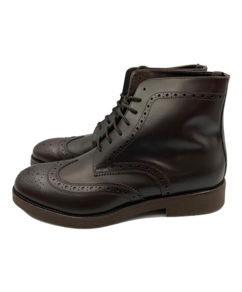 DOUCAL'S（デュカルス）DOUCAL'S (デュカルス) ウィングチップブーツ ブラウン サイズ:SIZE 25.5cm 未使用品の古着・服飾アイテム