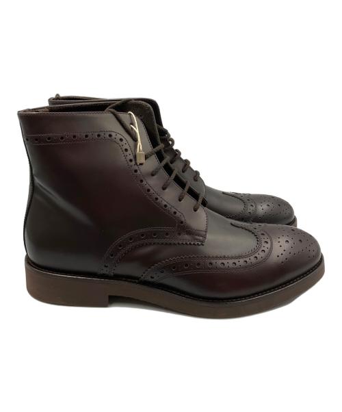 DOUCAL'S（デュカルス）DOUCAL'S (デュカルス) ウィングチップブーツ ブラウン サイズ:SIZE 25.5cm 未使用品の古着・服飾アイテム