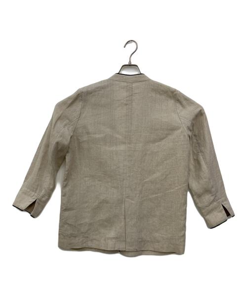 JOURNAL STANDARD relume（ジャーナルスタンダード レリューム）JOURNAL STANDARD relume (ジャーナルスタンダード レリューム) ノーカラージャケット ブラウン サイズ:SIZE Freeの古着・服飾アイテム