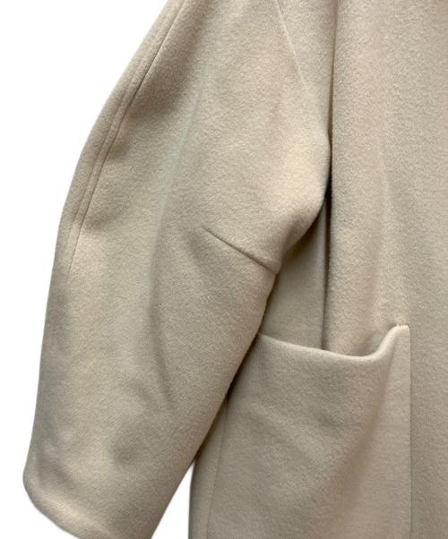 CLANE（クラネ）CLANE (クラネ) エリリブニットシングルコート アイボリー サイズ:２の古着・服飾アイテム
