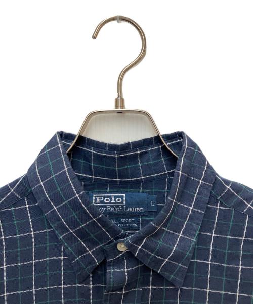 POLO RALPH LAUREN（ポロ・ラルフローレン）POLO RALPH LAUREN (ポロ・ラルフローレン) 長袖シャツ ネイビー サイズ:Lの古着・服飾アイテム