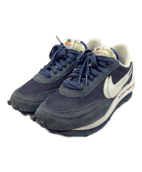 NIKE（ナイキ）NIKE (ナイキ) fragment design × sacai × Nike LD Waffle（フラグメントデザイン × サカイ × ナイキ LDワッフル ） ネイビー×ホワイト サイズ:SIZE 26cmの古着・服飾アイテム