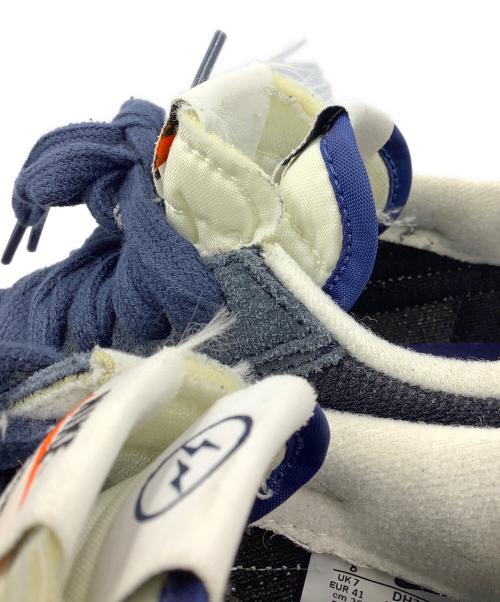 NIKE（ナイキ）NIKE (ナイキ) fragment design × sacai × Nike LD Waffle（フラグメントデザイン × サカイ × ナイキ LDワッフル ） ネイビー×ホワイト サイズ:SIZE 26cmの古着・服飾アイテム