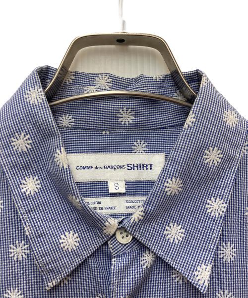 COMME des GARCONS SHIRT（コムデギャルソンシャツ）COMME des GARCONS SHIRT (コムデギャルソンシャツ) 半袖シャツ スカイブルー サイズ:SIZE Sの古着・服飾アイテム