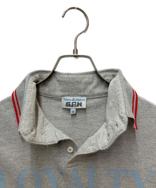 Vivienne Westwood（ヴィヴィアンウエストウッド）Vivienne Westwood (ヴィヴィアンウエストウッド) 半袖ポロシャツ グレー サイズ:Mの古着・服飾アイテム