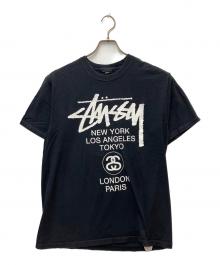 stussy（ステューシー）の古着「半袖カットソー」｜ブラック