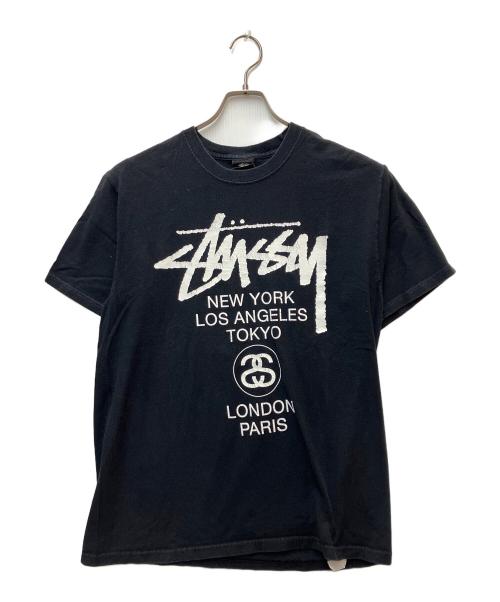 stussy（ステューシー）stussy (ステューシー) 半袖カットソー ブラック サイズ:Mの古着・服飾アイテム