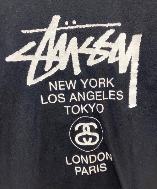 stussy（ステューシー）stussy (ステューシー) 半袖カットソー ブラック サイズ:Mの古着・服飾アイテム