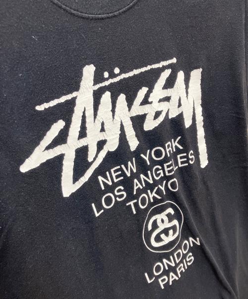 stussy（ステューシー）stussy (ステューシー) 半袖カットソー ブラック サイズ:Mの古着・服飾アイテム