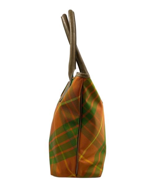 Vivienne Westwood（ヴィヴィアンウエストウッド）Vivienne Westwood (ヴィヴィアンウエストウッド) トートバッグ オレンジ×グリーンの古着・服飾アイテム