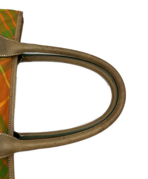 Vivienne Westwood（ヴィヴィアンウエストウッド）Vivienne Westwood (ヴィヴィアンウエストウッド) トートバッグ オレンジ×グリーンの古着・服飾アイテム