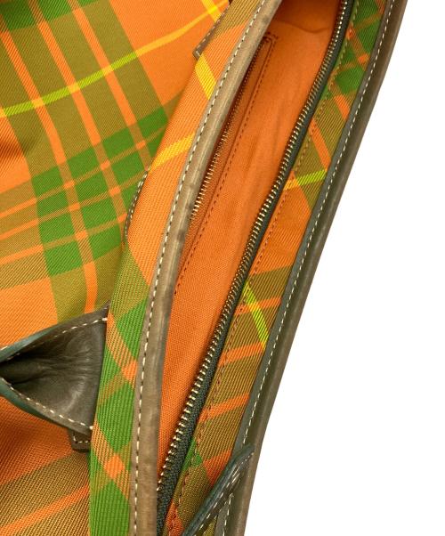 Vivienne Westwood（ヴィヴィアンウエストウッド）Vivienne Westwood (ヴィヴィアンウエストウッド) トートバッグ オレンジ×グリーンの古着・服飾アイテム