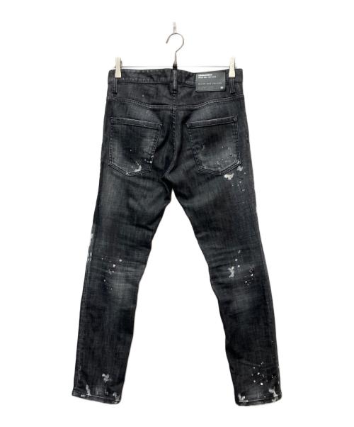 DSQUARED2（ディースクエアード）DSQUARED2 (ディースクエアード) デニムパンツ ブラック サイズ:SIZE Lの古着・服飾アイテム