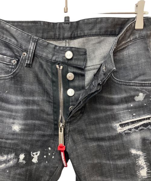DSQUARED2（ディースクエアード）DSQUARED2 (ディースクエアード) デニムパンツ ブラック サイズ:SIZE Lの古着・服飾アイテム