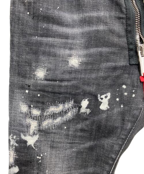 DSQUARED2（ディースクエアード）DSQUARED2 (ディースクエアード) デニムパンツ ブラック サイズ:SIZE Lの古着・服飾アイテム