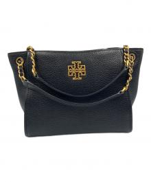 TORY BURCH（トリーバーチ）の古着「2WAYバッグ BRITTEN」｜ブラック