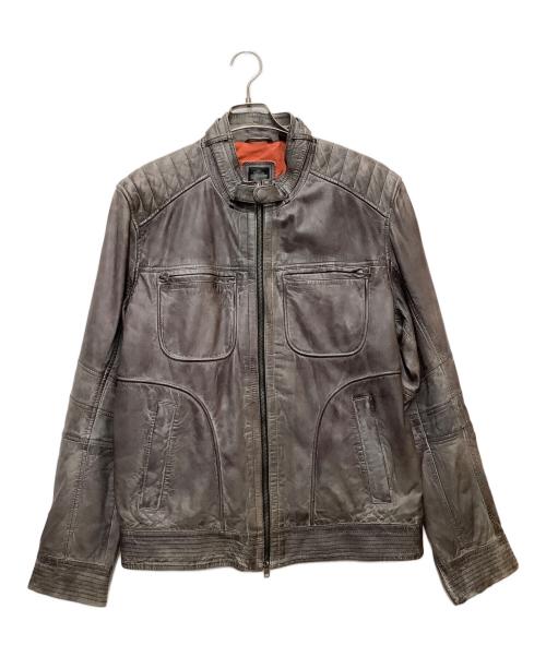 HARLEY-DAVIDSON（ハーレーダビッドソン）HARLEY-DAVIDSON (ハーレーダビッドソン) ラムレザージャケット ブラウン サイズ:SIZE XLの古着・服飾アイテム