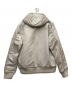 ALPHA INDUSTRIES (アルファインダストリーズ) フーデッドリブジャケット アイボリー サイズ:SIZE XL：6000円
