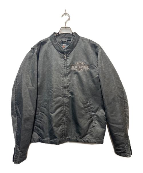 HARLEY-DAVIDSON（ハーレーダビッドソン）HARLEY-DAVIDSON (ハーレーダビッドソン) ナイロンジャケット グレー サイズ:SIZE Lの古着・服飾アイテム